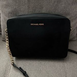 Michael Kors Black Saffiano Leather Crossbody